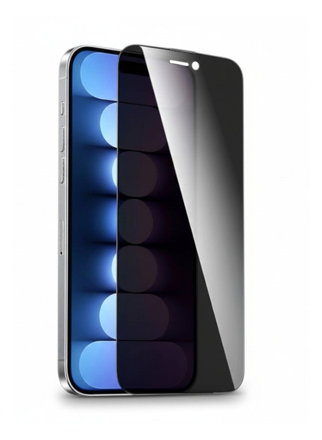 واقي شاشة للخصوصية لـ آيفون 12 برو ماكس (iPhone 12 Pro Max)، واقي من الزجاج المقسى بدرجة صلابة 9، مضاد للخدش و مضاد للتجسس (لقافة) و بوضوح عالي HD جودة عالية وحماية من الدرجة العسكرية - Image 1